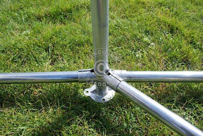 Galvanised steel ground bar frame for 5x10 m marquee