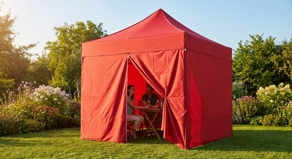 Red Pop Up Gazebo Sidewall Kit for Outdoor Events