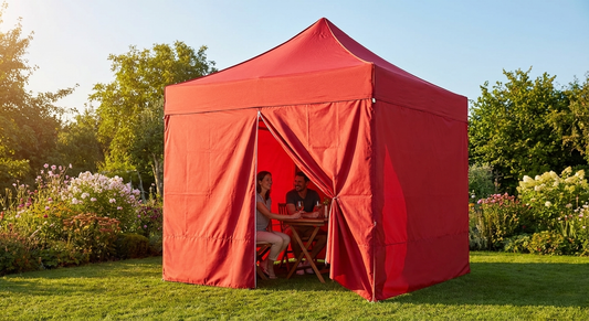 Red Pop Up Gazebo Sidewall Kit for Outdoor Events