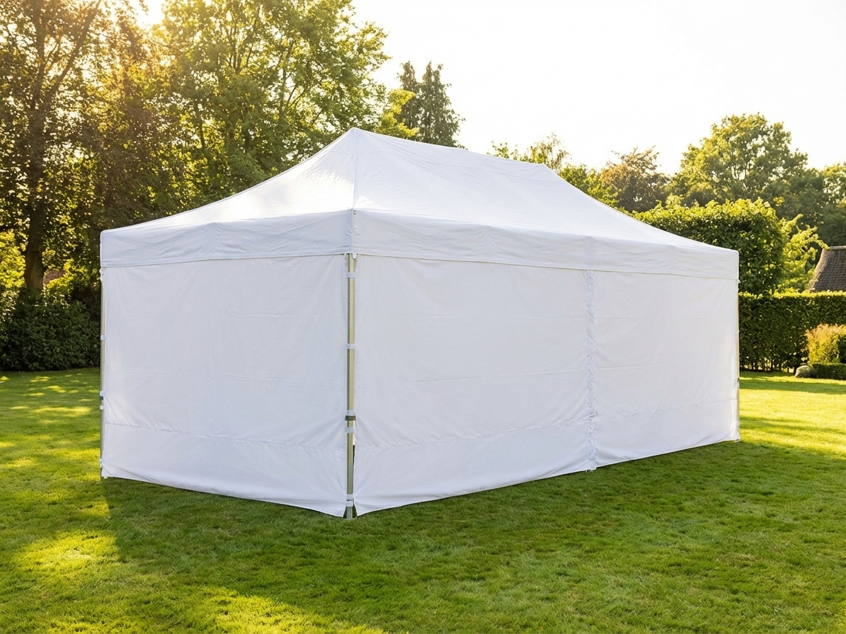 Pop Up Gazebo 4x8m White with Aluminium Frame