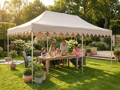 Pop Up Gazebo 4x6m Latte Steel Frame for Outdoor Events - product detail