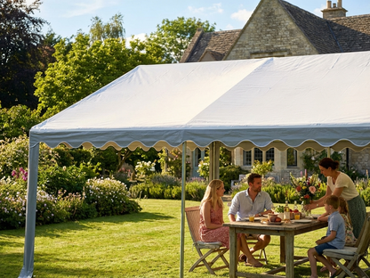 PVC roof cover for marquee, white and grey 6x10 m