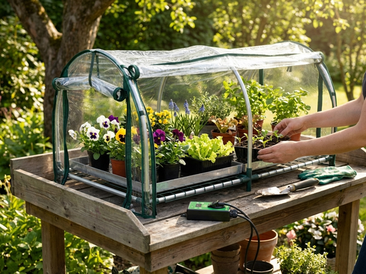 XXL Mini Greenhouse Propagator with Transparent Cover