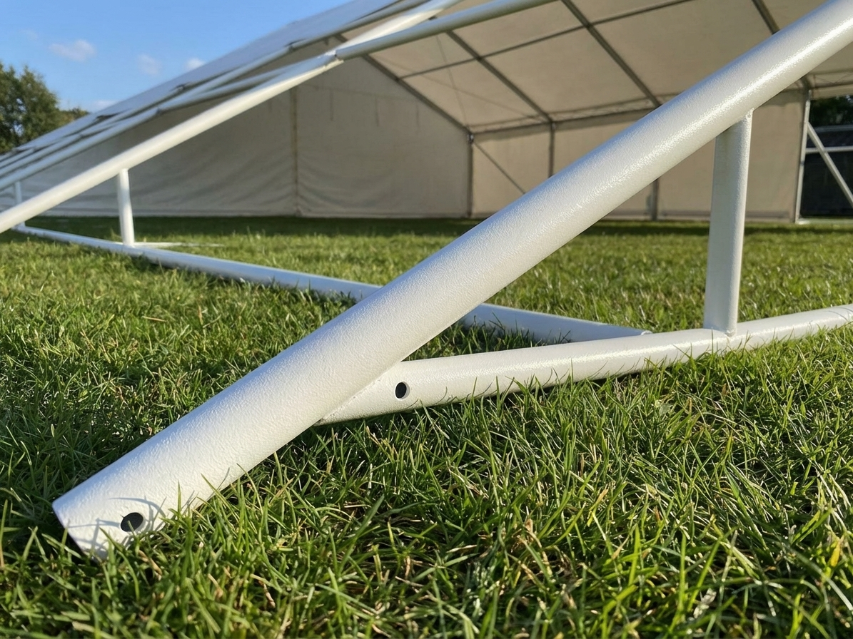 Galvanised steel tube for roof support, Ø50 mm, 1455 mm - product detail