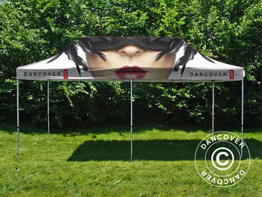 Pop up gazebo 3x6m white aluminium frame