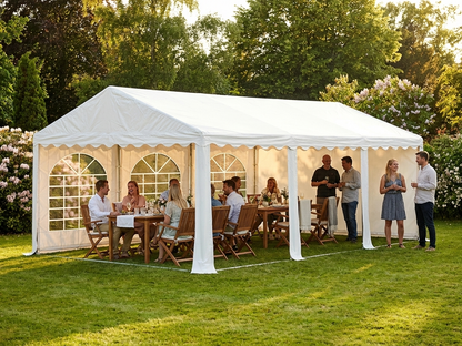 Large white PVC marquee for outdoor events - product detail