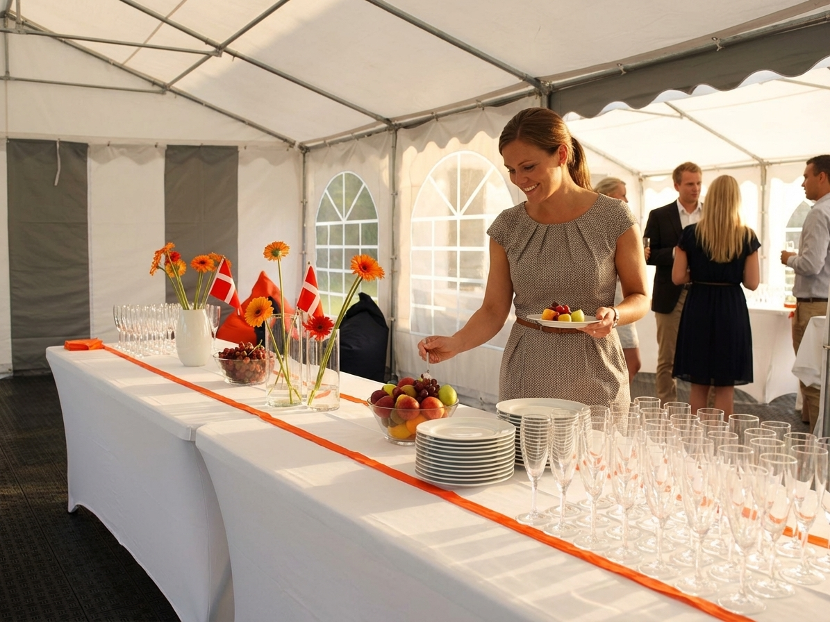 White polyester tablecloth 183x76x20 cm for events