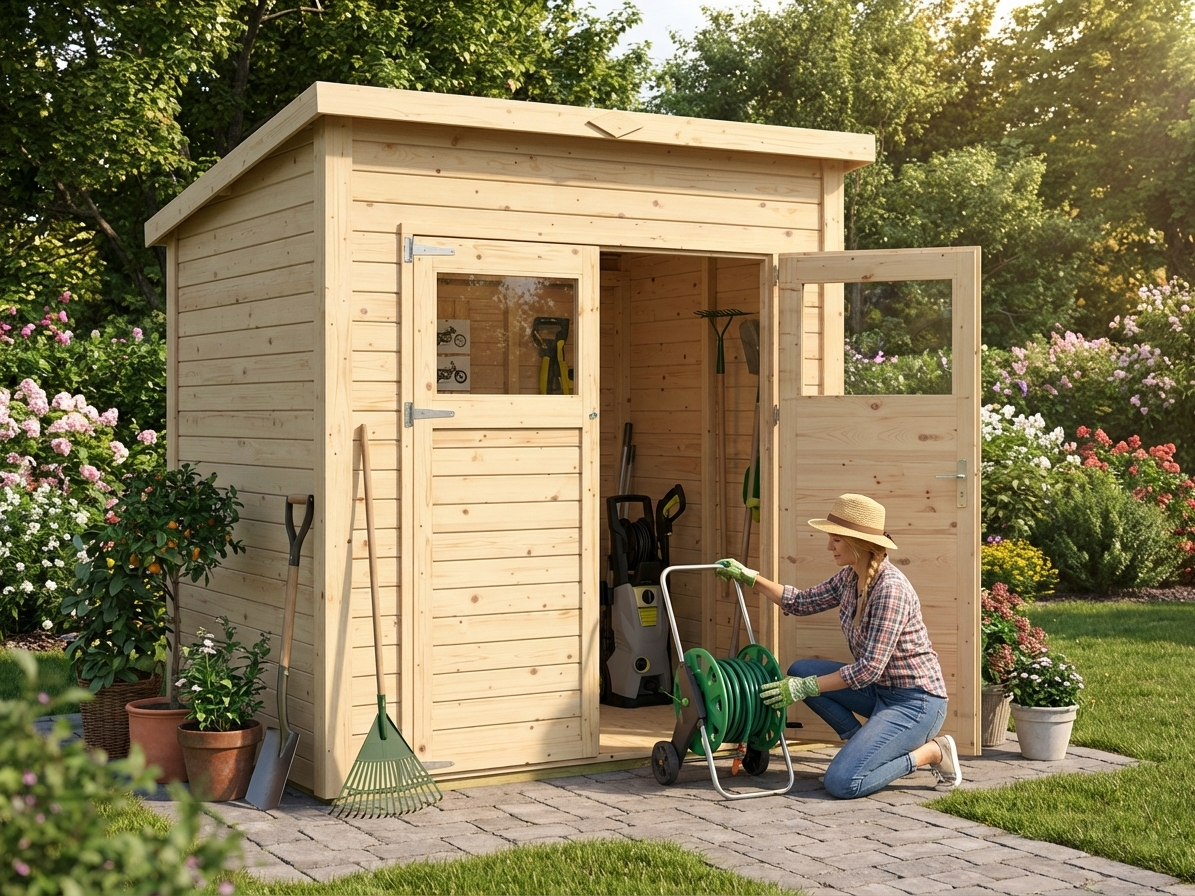 Wooden shed made of Nordic Spruce, perfect for domestic use - view 3