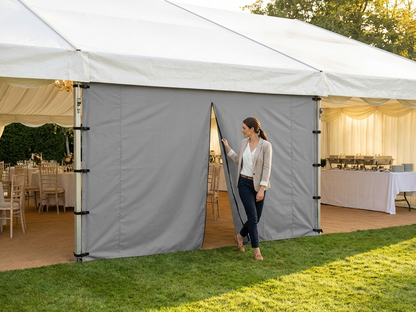 5m white PVC partition wall for marquee use - view 3