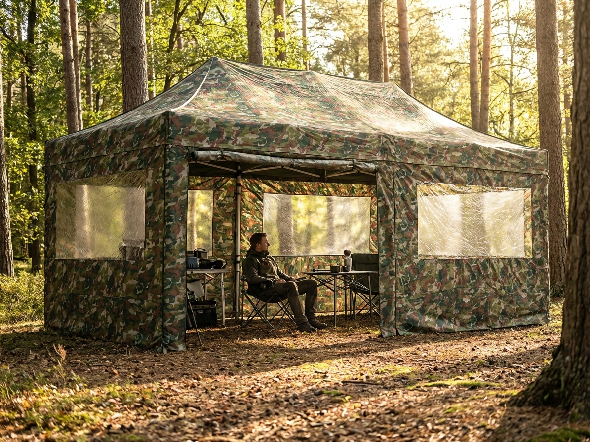 Gazebo Sidewall Kit in camouflage pattern for outdoor events - product detail