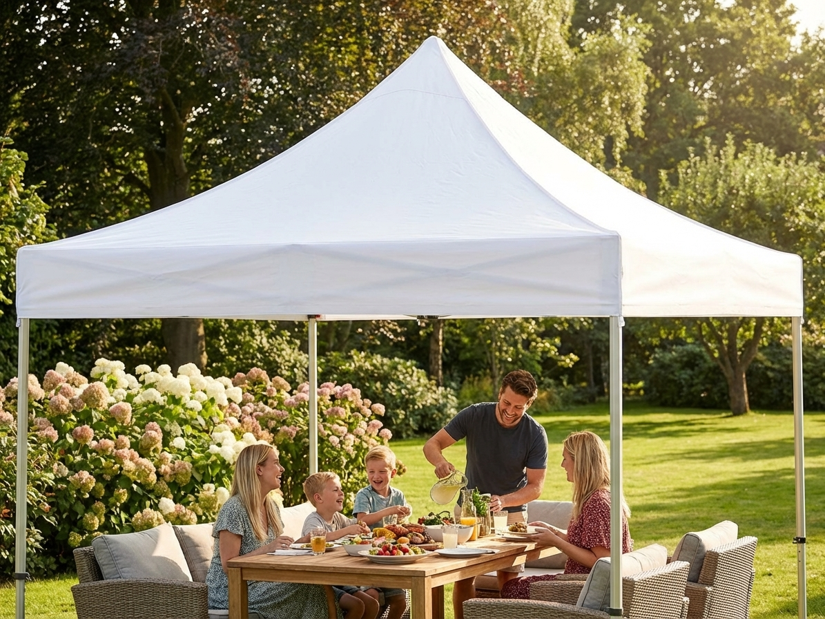 White gazebo roof cover for outdoor events, size 3x4.5m - view 3