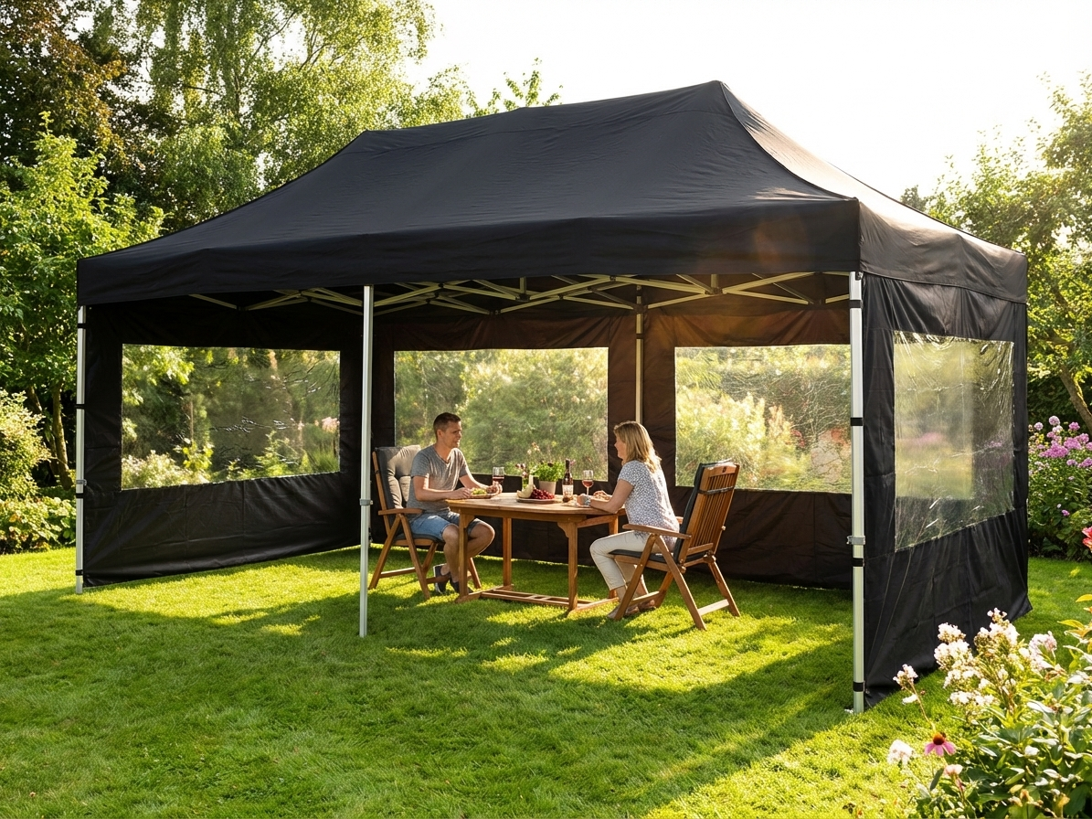 White gazebo roof lining 3x6m made from polyester pongee