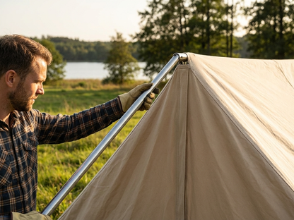 Galvanised steel connection pipe for storage tents - product detail