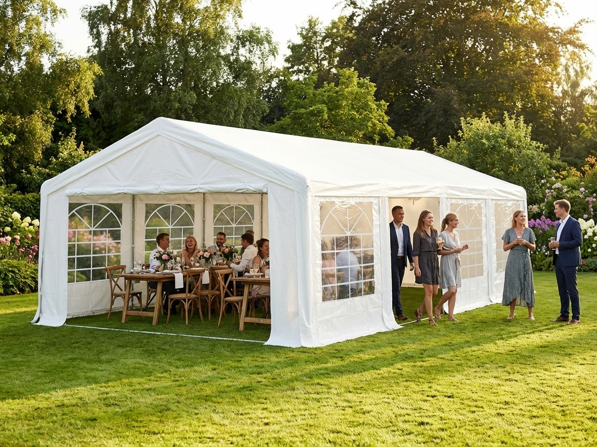 5x10m white marquee tent for outdoor events - view 3