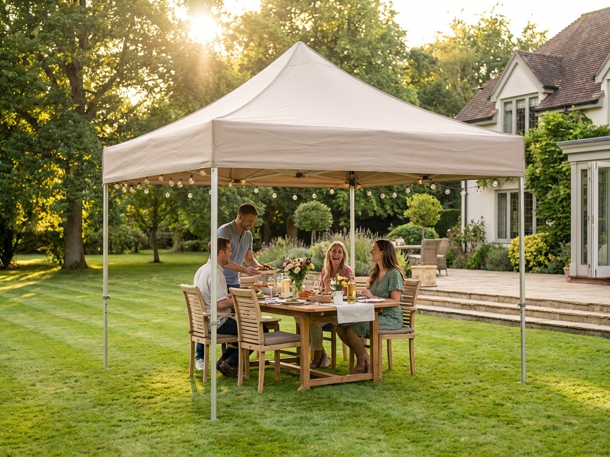 Latte pop-up gazebo for outdoor events