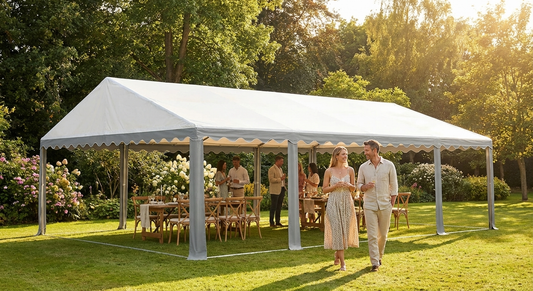 PVC Marquee Roof Cover 6x8 m White Grey for Event Shelter - product detail
