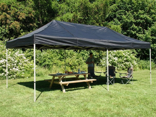 Black pop-up gazebo for outdoor events - product detail