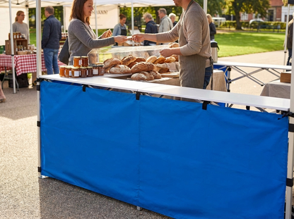 Blue side panel for event shelters, durable and waterproof - product detail