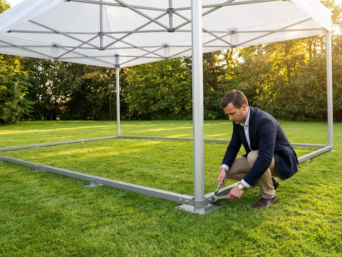 Steel Ground Bar for Event Tents, 4x6m