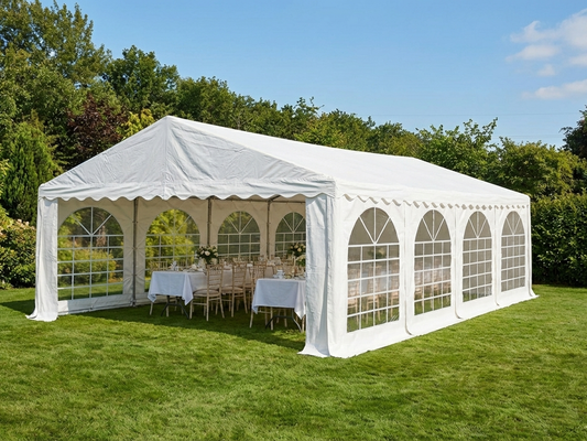 White PVC Marquee 6x8 m for Outdoor Events - product detail