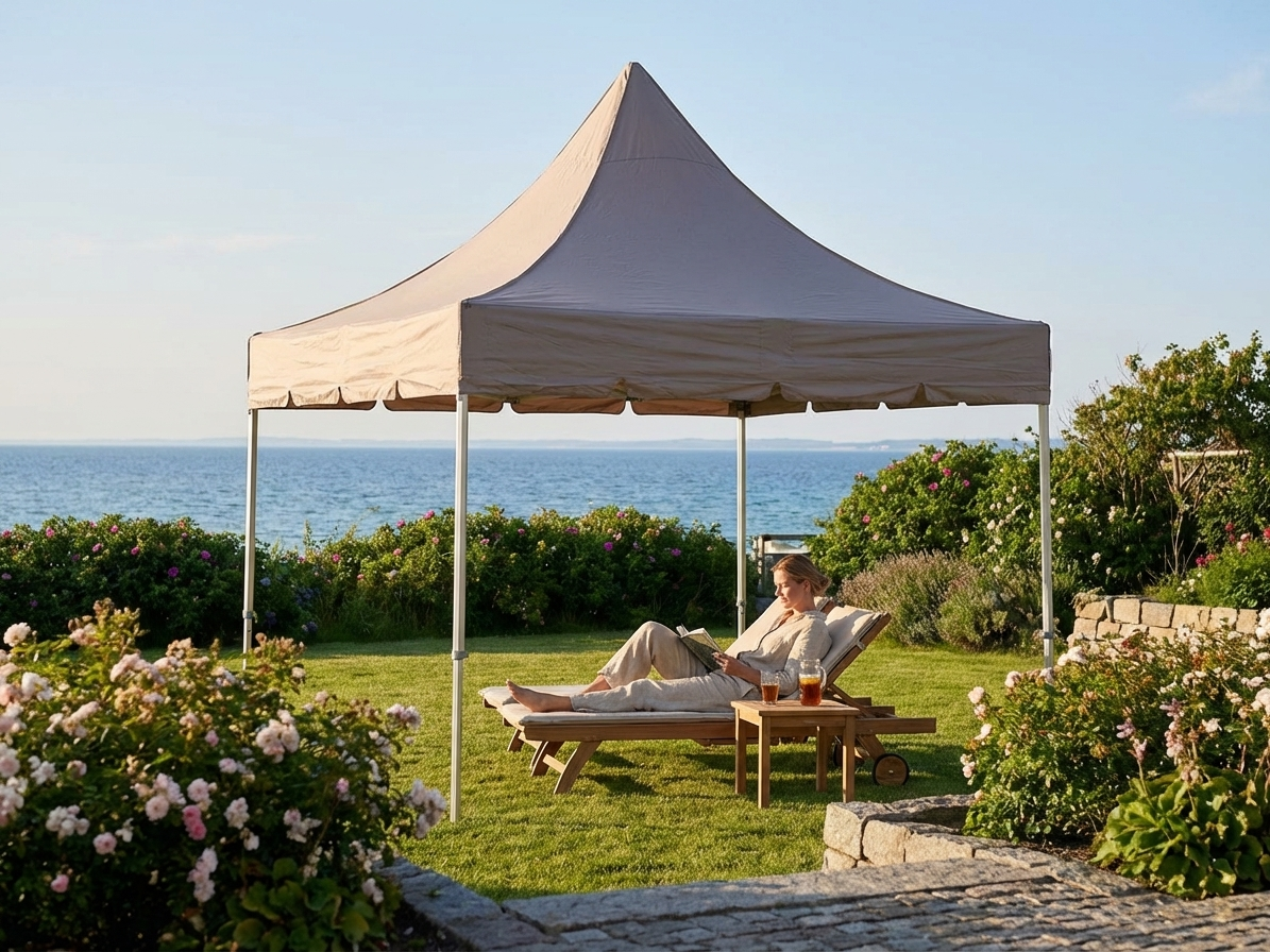 Pop Up Gazebo 3x3m Latte with Aluminium Frame for Outdoor Events - product detail