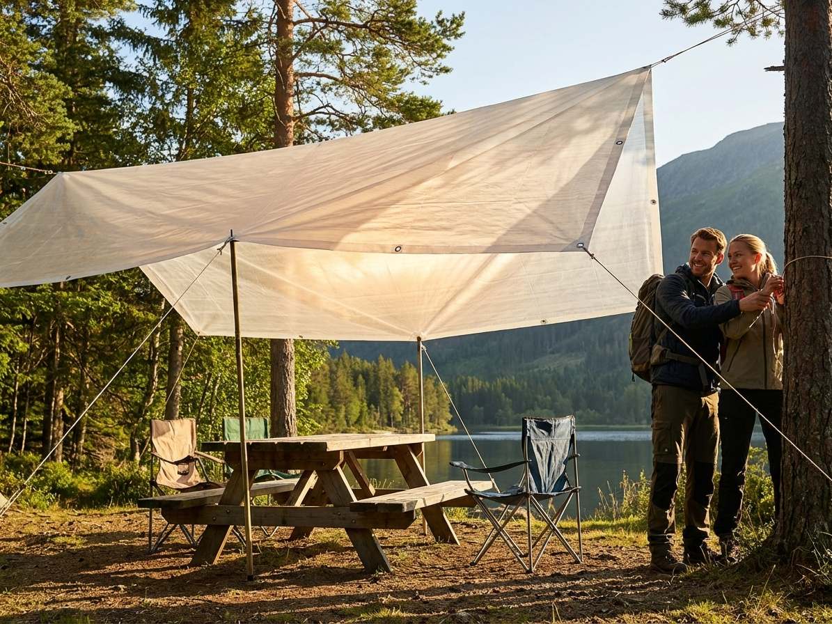Translucent tarpaulin 8x12m for outdoor use - view 3