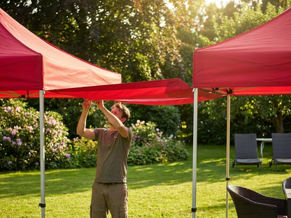 Red Raingutter for Event Tents, 8 m Length - view 3