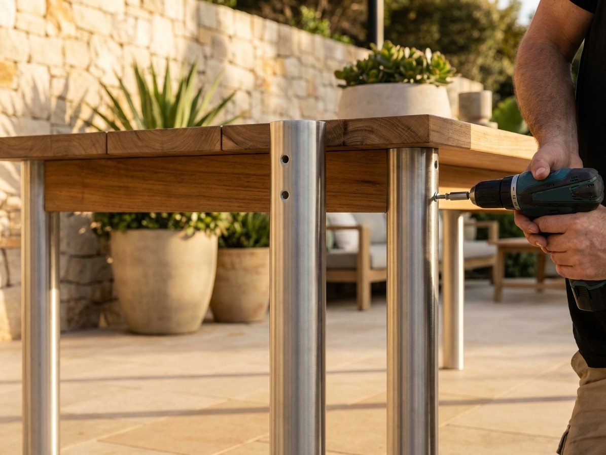 Galvanised steel corner leg for industrial support - view 3