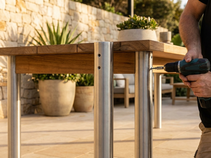 Galvanised steel corner leg for industrial support - view 3