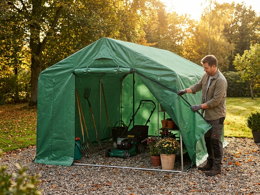 Green storage tent roof cover 2x3m PE tarpaulin - product detail