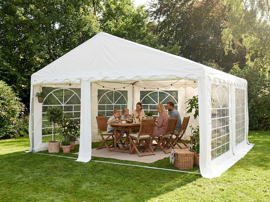 White 4x6m marquee tent for outdoor events