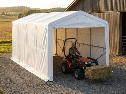 White PVC storage shelter for industrial use - view 3