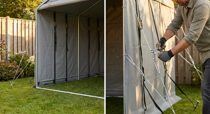 Steel wire kit for 5m storage shelter, xtra strength steel - view 3