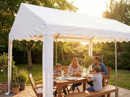 White polyethylene marquee roof cover 5x6m for outdoor events - product detail
