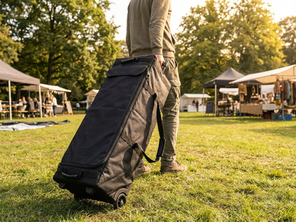 Black carry bag with wheels for Flextents Xtreme 50 - view 3