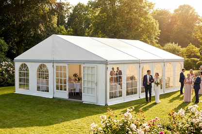 Heavy Duty Marquee 9x12 m in White PVC for Events - view 3
