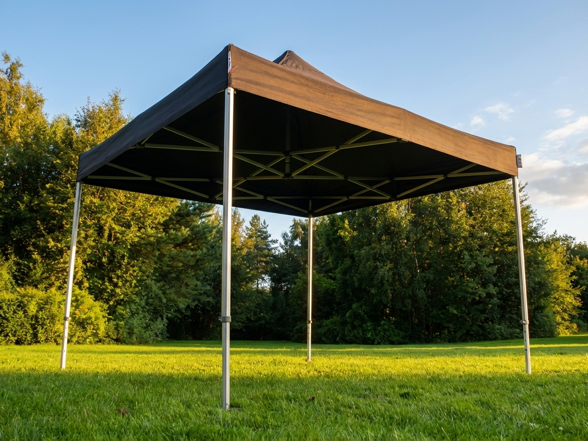 Pop Up Gazebo 4x4 m Black Outdoor Shelter