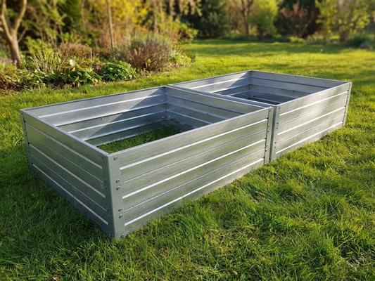 Raised garden bed made from galvanised steel - product detail