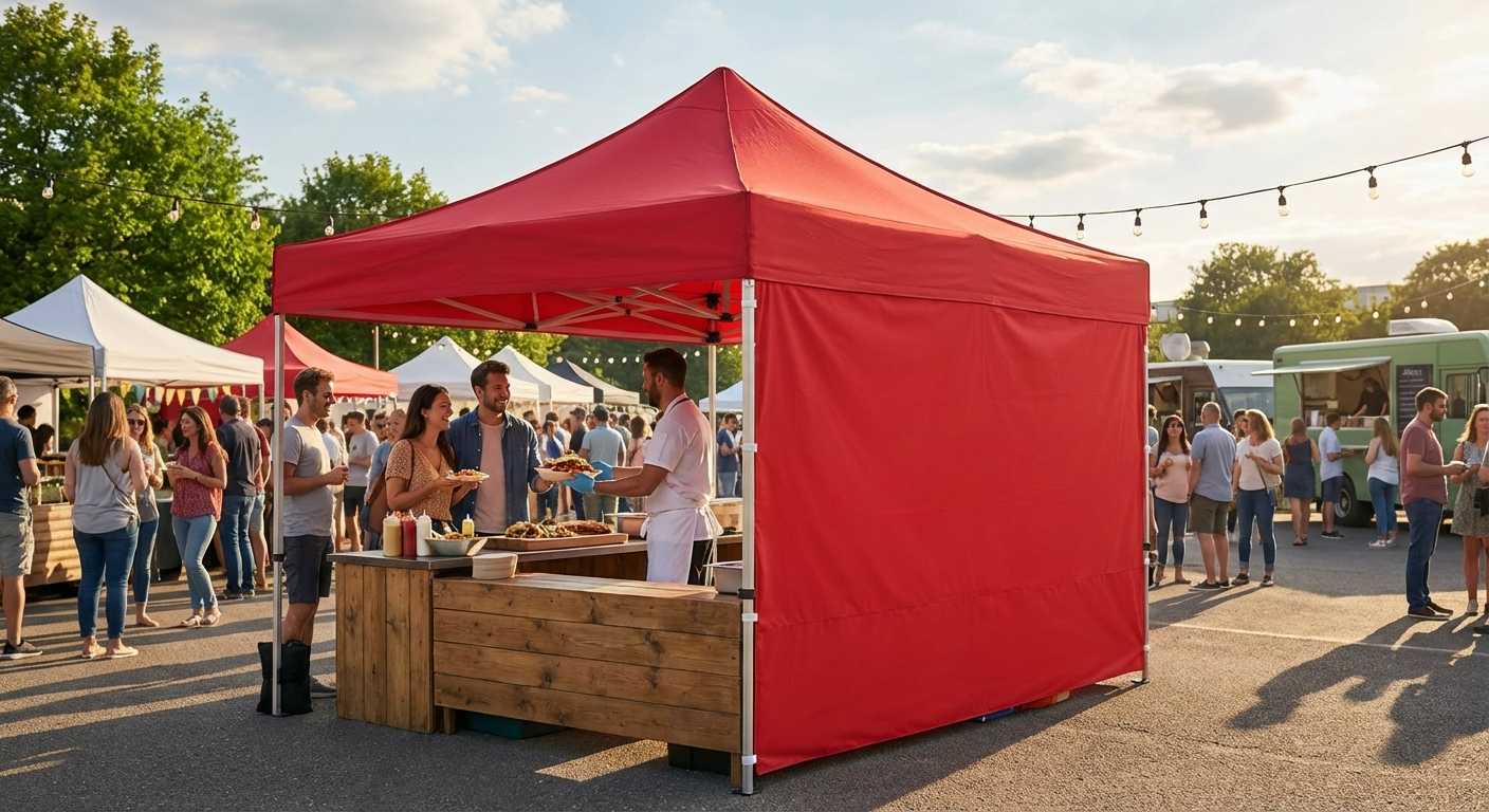FleXtents sidewall print for events, size 21x240 cm