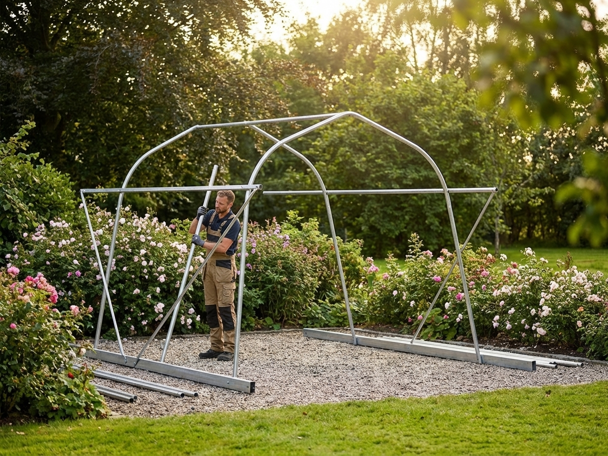 Galvanised steel centre arch for industrial storage frames - product detail