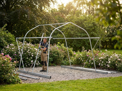 Galvanised steel centre arch for industrial storage frames - product detail