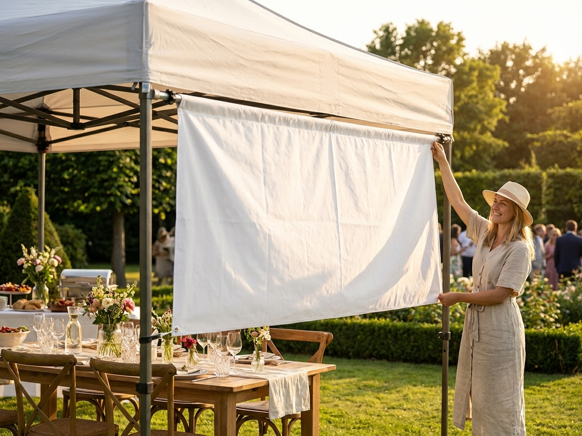 6m FleXtents PRO white sidewall for outdoor events - view 3