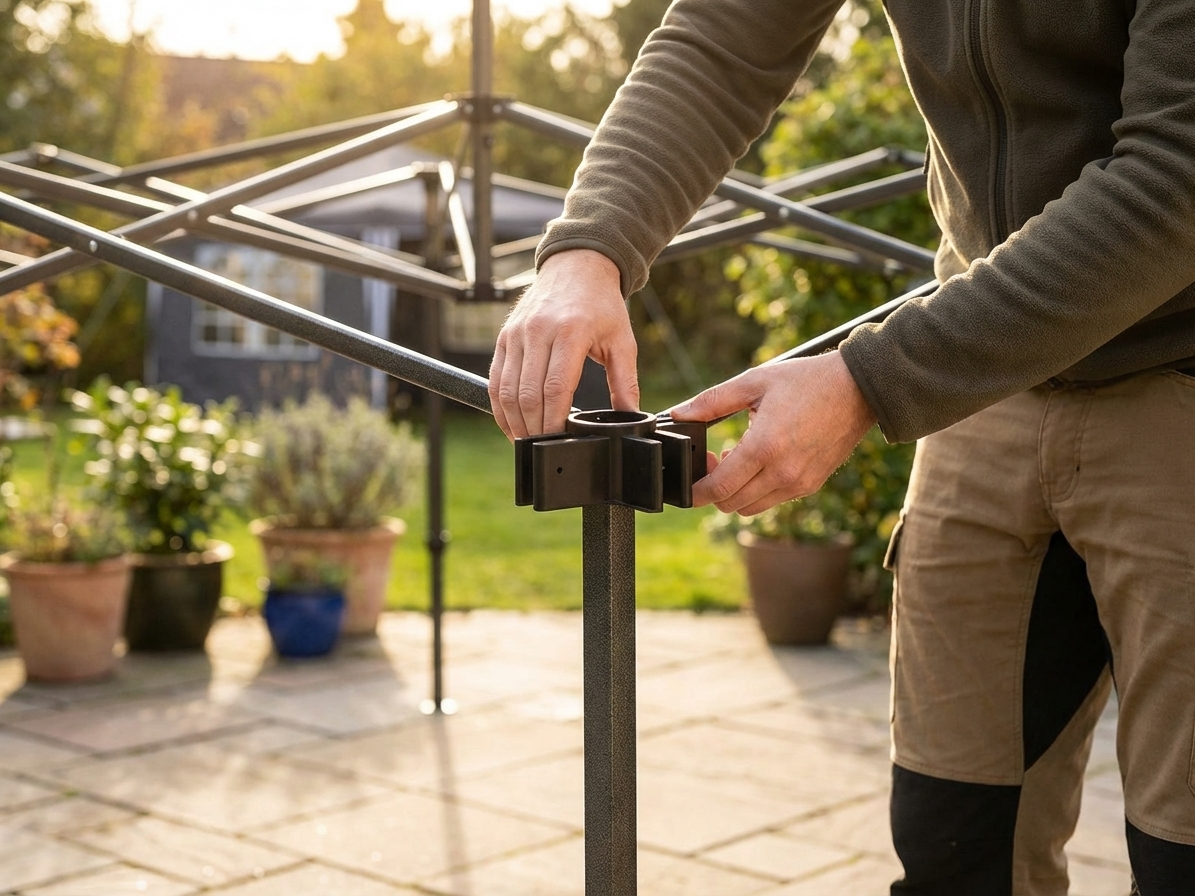 Black plastic top fitting for domestic use - product detail