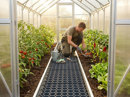Greenhouse Track Separator with 30 Reinforcement Grids