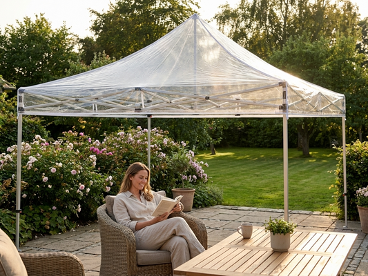 Clear PVC roof cover for pop-up gazebo, 3x3 m size - product detail