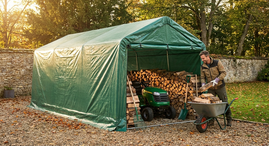 Green Roof Cover for Storage Shelter in PVC