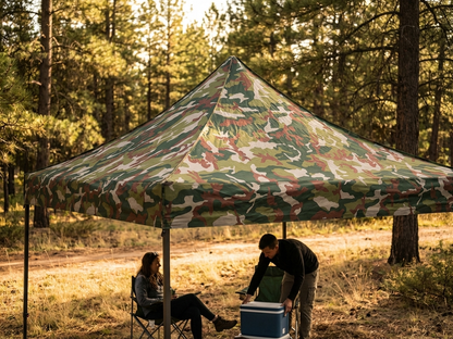 Camouflage gazebo roof cover 3x6 metres for outdoor use