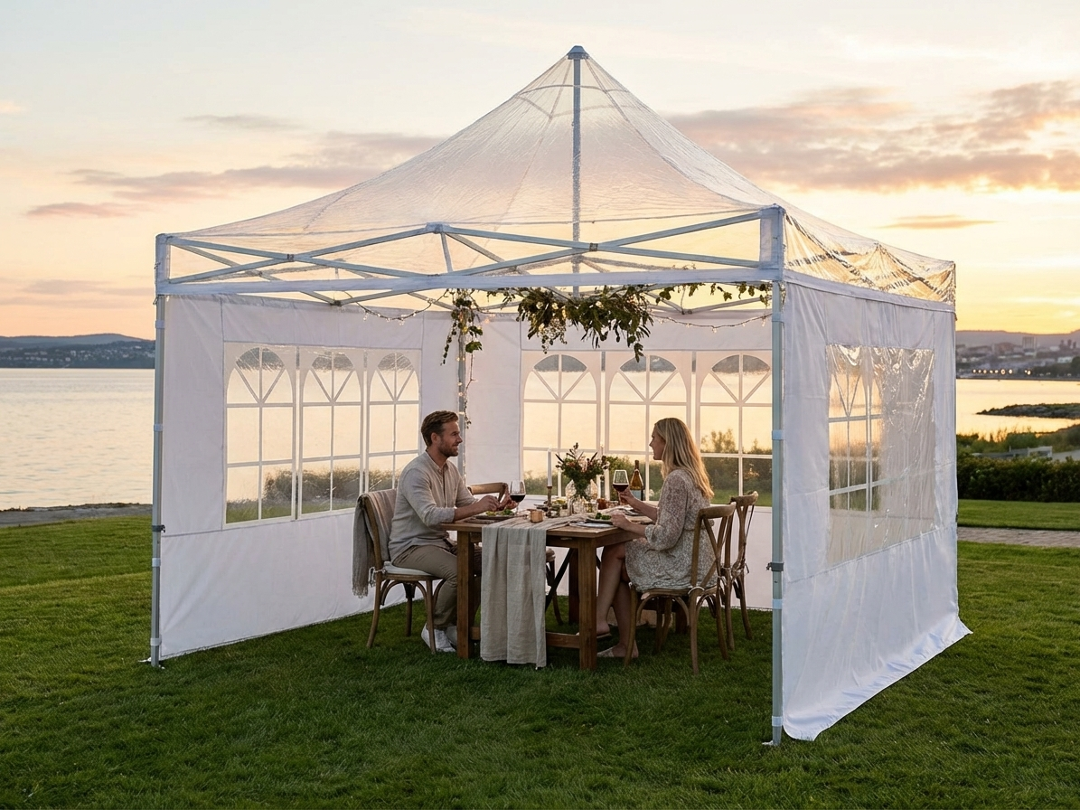 Clear Pop Up Gazebo 4x4m for outdoor events - view 3