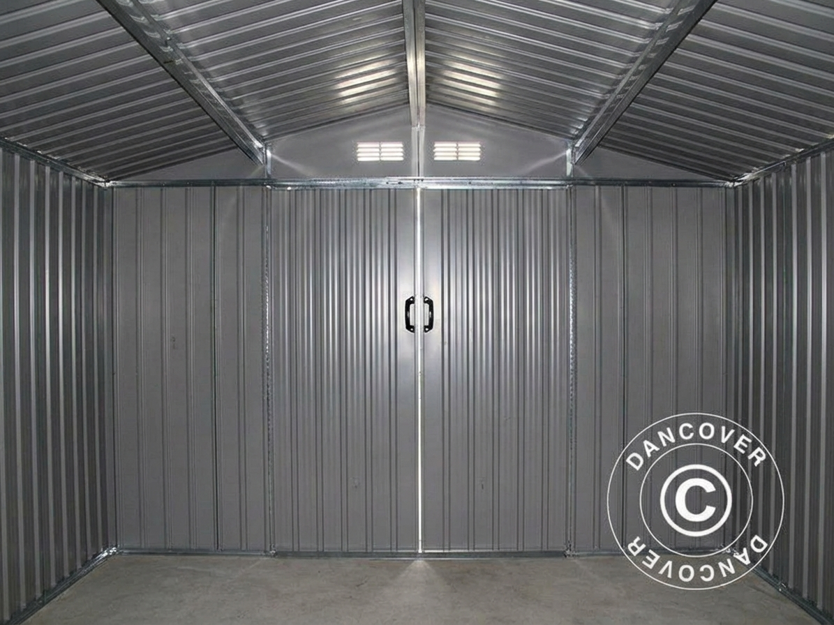 Aluminium Grey Garden Shed 2.77x1.91m for Outdoor Use - product detail