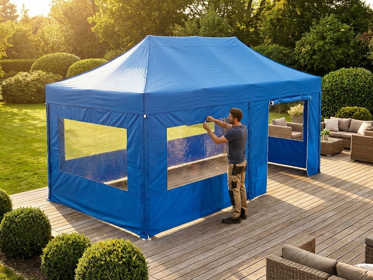 Sidewall Kit for Pop up Gazebo 4x6m Blue - product detail